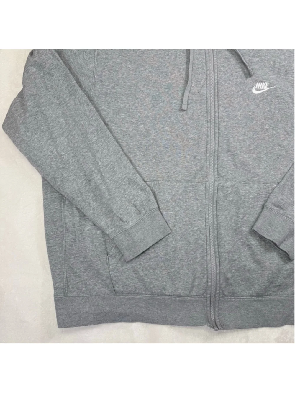 Men's Nike Gray Full Zip Hoodie Sweatshirt XXL Casual Active‎ Wear